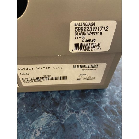 Balenciaga All Over Logo Sock Sneakers Kids EU 29-30/US 12-12.5 - Picture 10 of 10